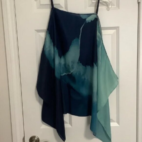 Lafayette 148 New York Blue and Teal Tunic - Picture 1 of 6